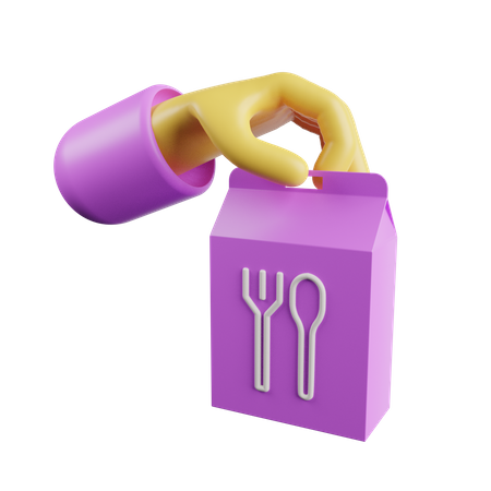 Food Delivery  3D Icon