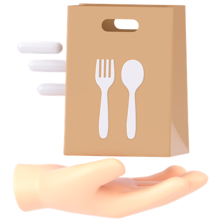 Food Delivery Bag  3D Icon