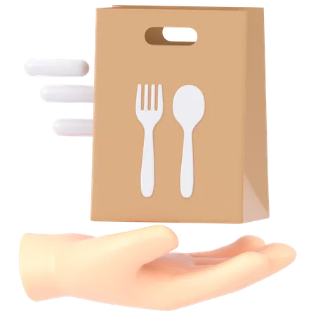 Food Delivery Bag  3D Icon