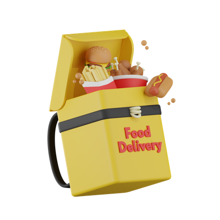 Food Delivery Bag  3D Icon