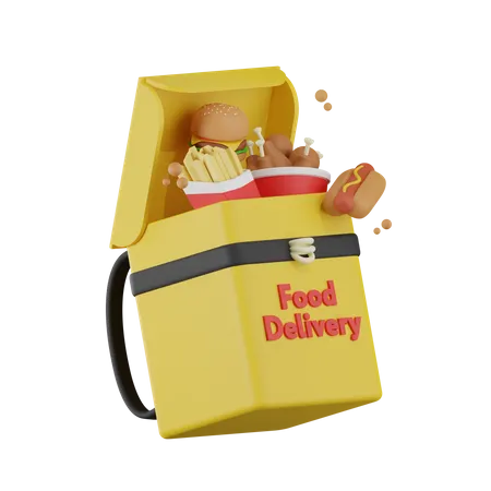 Food Delivery Bag  3D Icon