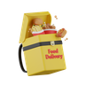 3d food delivery bag illustration