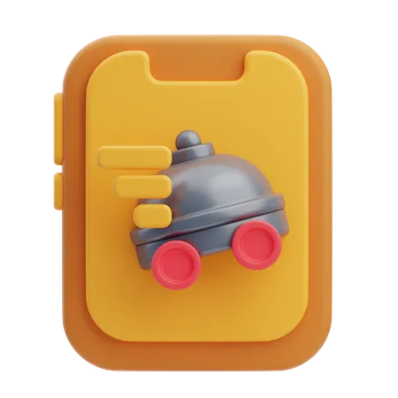 Food Delivery Call  3D Icon