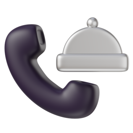 Food Delivery Call  3D Icon