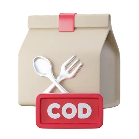 Food Delivery Cod  3D Icon