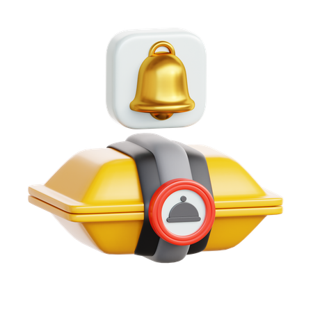 Food Delivery Notification  3D Icon