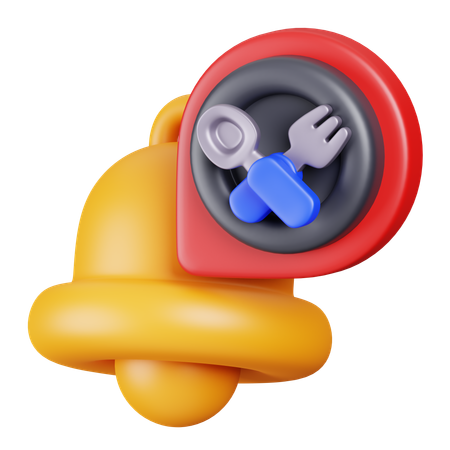 Food Delivery Notification  3D Icon