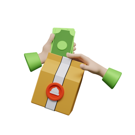 Food Delivery Payment  3D Icon