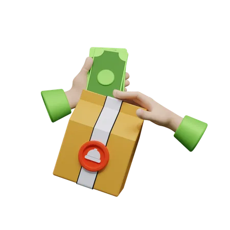 Food Delivery Payment  3D Icon