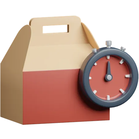 Food Delivery Time  3D Icon