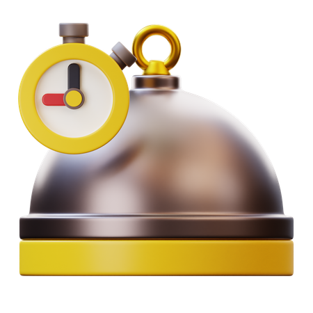 Food Delivery Time  3D Icon