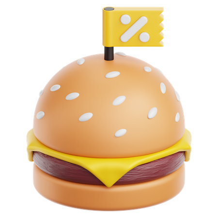Food Discount  3D Icon