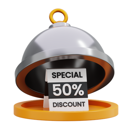 Food discount  3D Icon