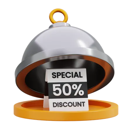 Food discount  3D Icon