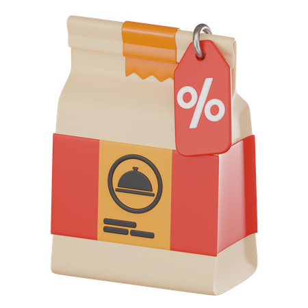 Food Discount  3D Icon