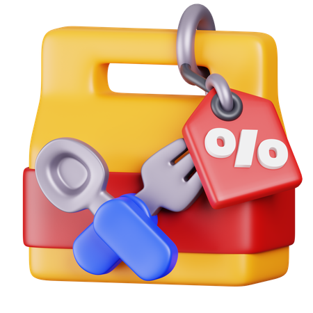 Food Discount  3D Icon