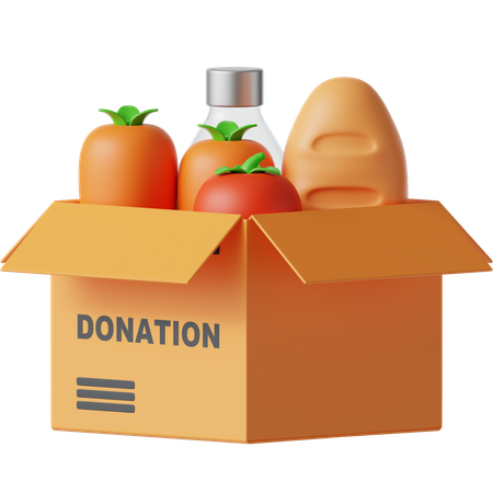 Food Donation  3D Icon
