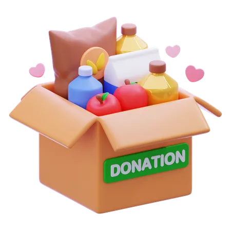 Food Donation  3D Icon