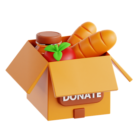 Food Donation  3D Icon