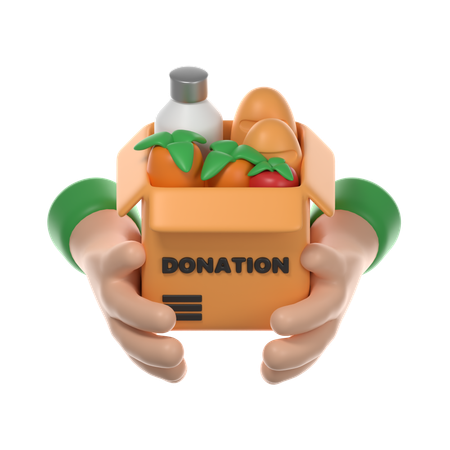 Food Donation  3D Icon