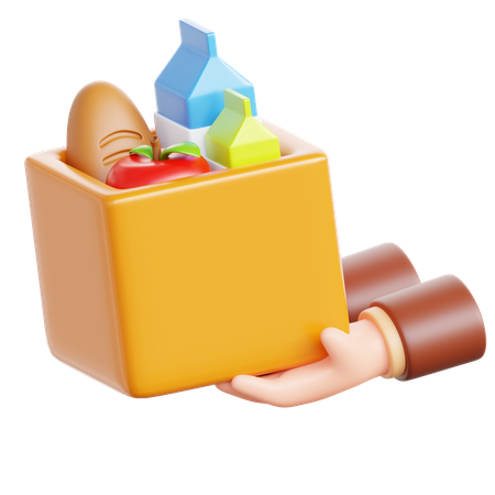 Food Donation  3D Icon