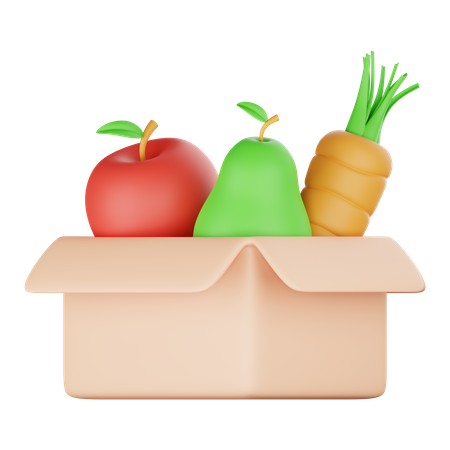 Food Donation  3D Icon