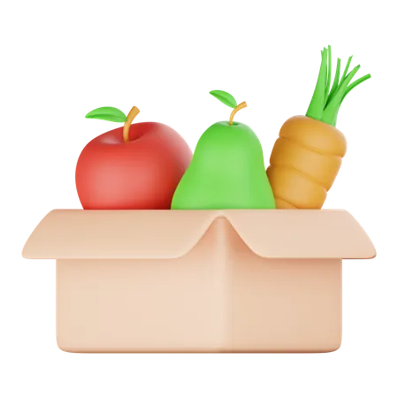 Food Donation  3D Icon