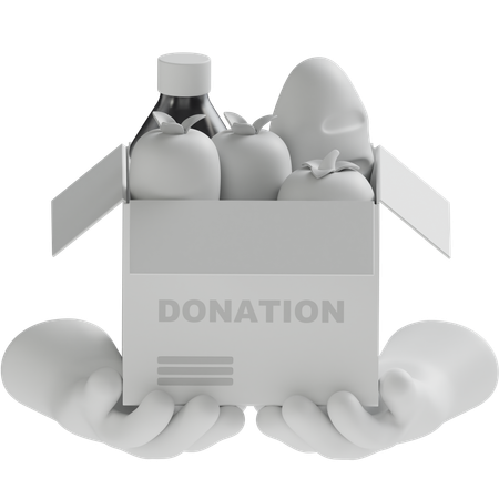 Food Donation  3D Icon