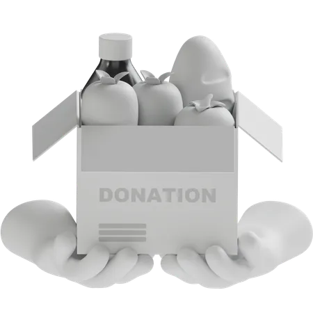 Food Donation  3D Icon