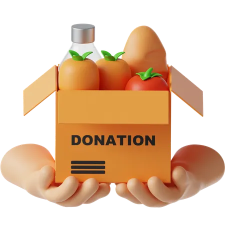 Food Donation  3D Icon