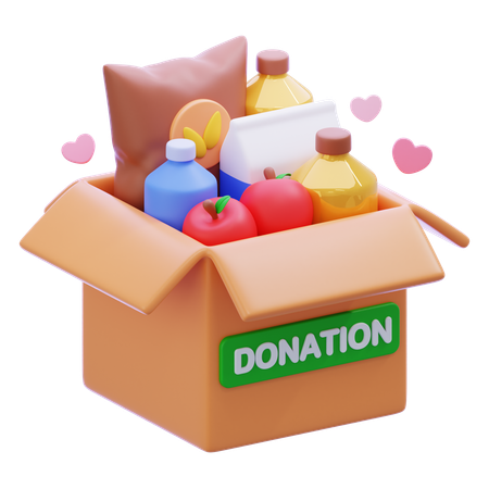 Food Donation  3D Icon