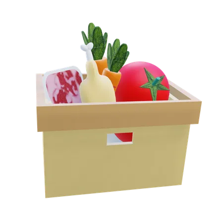 Food Donation  3D Icon