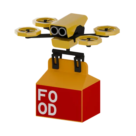 Food Drone  3D Icon