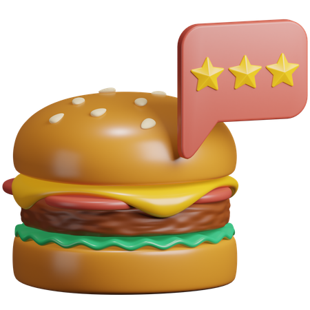 食べ物のフィードバック  3D Icon