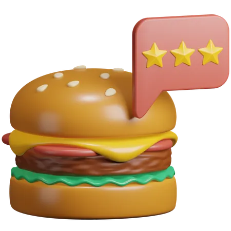 食べ物のフィードバック  3D Icon