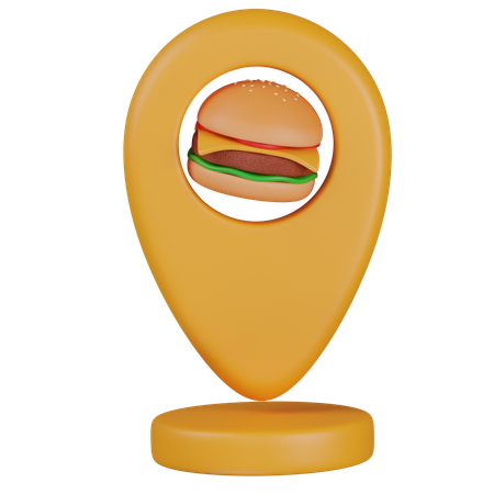 食事場所  3D Icon