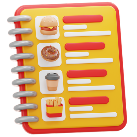 Food Menu  3D Icon