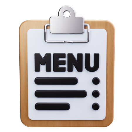 Food Menu  3D Icon
