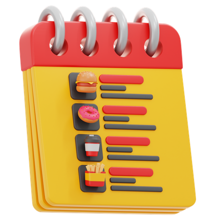 Food Menu  3D Icon
