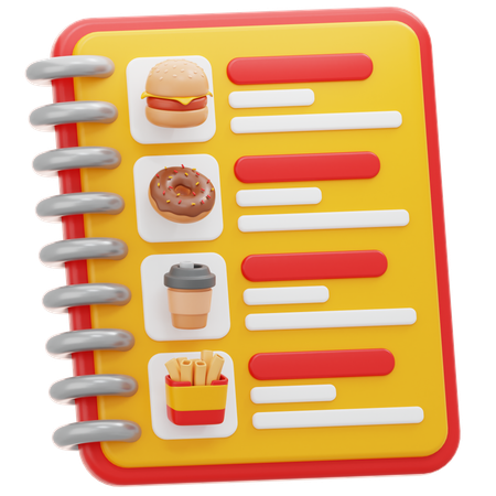Food Menu  3D Icon