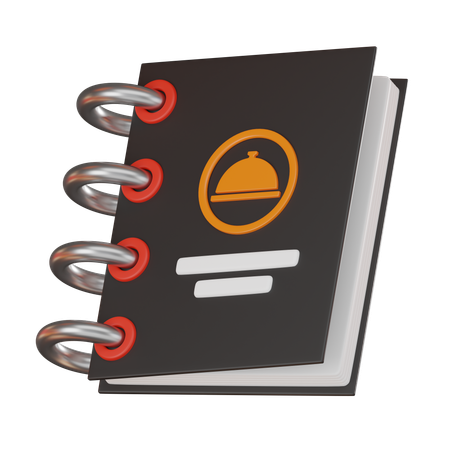 Food Menu Book  3D Icon