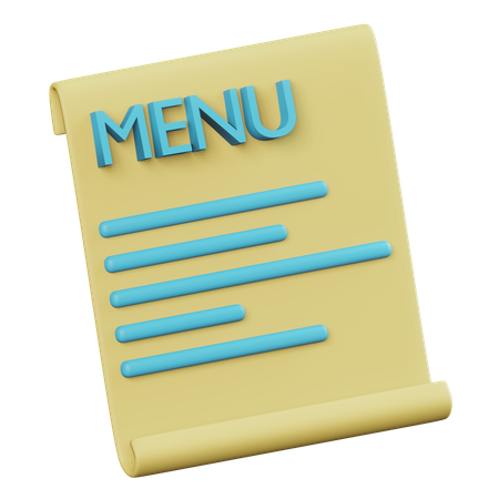 Food Menus  3D Icon