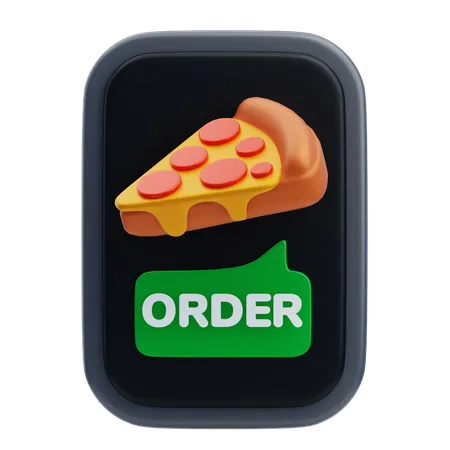 Food Order  3D Icon