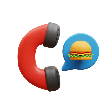 Food Order  3D Icon