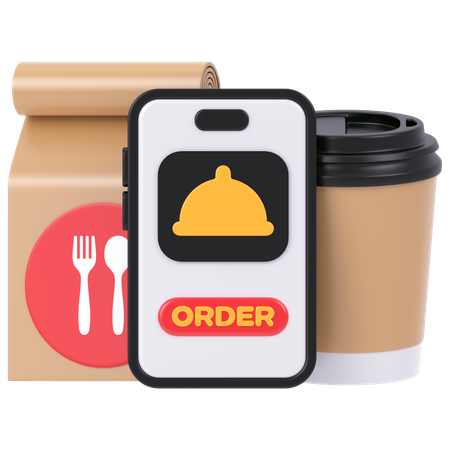 Food Order  3D Icon