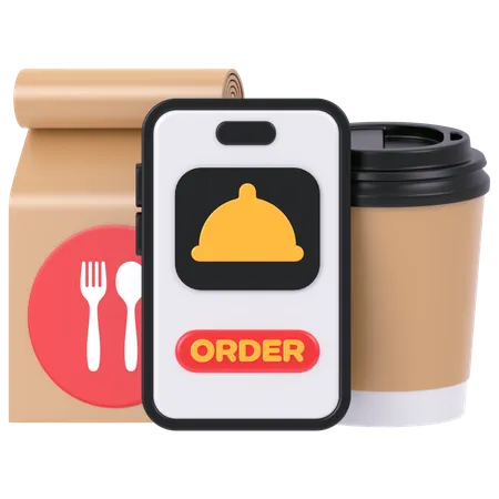 Food Order  3D Icon