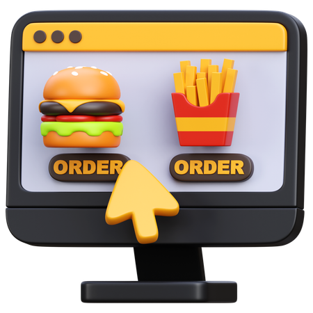 Food Order  3D Icon