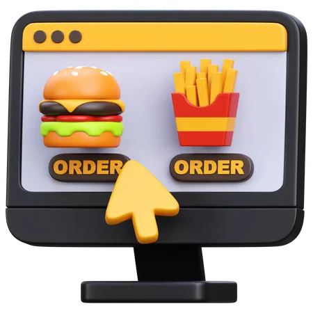 Food Order  3D Icon