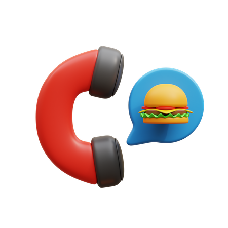 Food Order  3D Icon