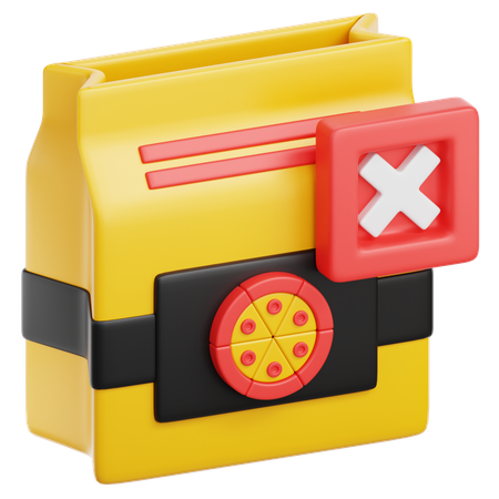 Food Order Cancellation  3D Icon